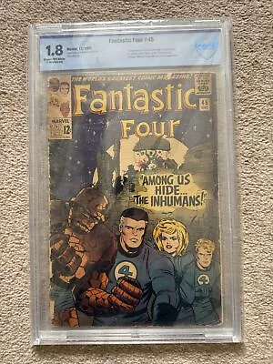 Buy Fantastic Four #45 (1965) CBCS 1.8 1st Appearance Of The Inhumans • 85£