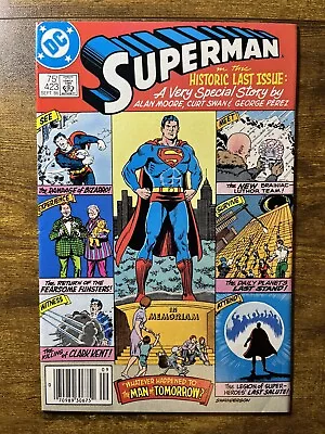 Buy Superman 423 Newsstand Classic Story By Alan Moore Last Issue! Dc Comics 1986 • 10.06£