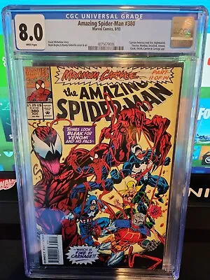 Buy The Amazing Spider-Man #380 Maximum Carnage CGC 8.0 • 46.60£