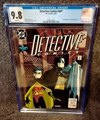 Buy DETECTIVE COMICS #647 NM/M CGC 9.8 1st App Of Stephanie Brown (Spoiler) • 100.92£