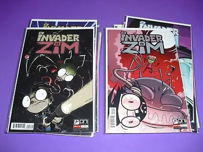 Buy Lot 24 Invader Zim Set 1-21 + Tons Variant (missing Only #17) All NM 2015! 1-50 • 97.84£