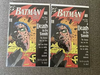 Buy Batman #428 Death In The Family VF Condition Death Of Jason Todd Two Copies • 35.01£