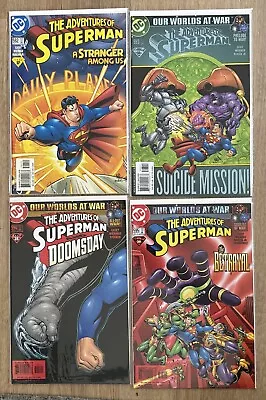 Buy ADVENTURES OF SUPERMAN #592-595 (2001) DC Comics -DOOMSDAY Worlds At War. C13 • 8.35£