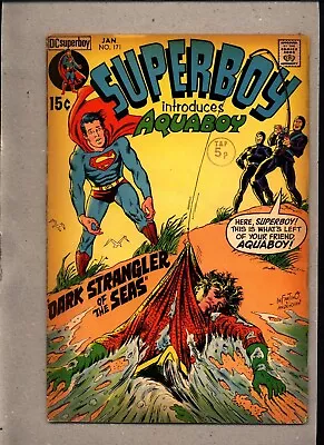 Buy Superboy #171_january 1971_vg+_aquaboy_ Dark Strangler Of The Seas _bronze Dc! • 0.99£