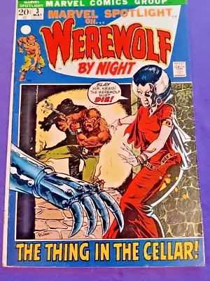 Buy Marvel Spotlight On WEREWOLF BY NIGHT #3  1972 • 35.72£