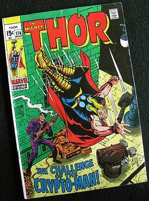 Buy Thor 174 (1970) The Crypto-man! Thomas & Kirby! Nice Book! Fn+ • 12.45£