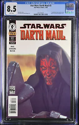 Buy Star Wars Darth Maul #3 CGC 8.5 White Pages Photo Cover Dark Horse 2000 • 23.30£