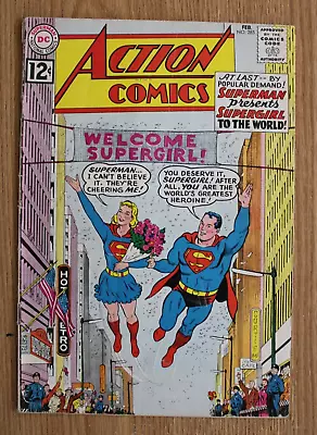Buy Action Comics #285 (DC, 1962) Supergirl Introduced To The World VG/Fine • 58.34£