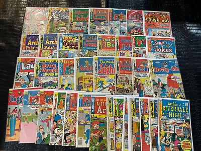 Buy VINTAGE LOT OF ARCHIE COMICS (FE-3-C) QTY=37 MODERN-BRONZE Age W/SOME GIANT SIZE • 85.43£