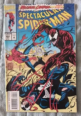 Buy SPECTACULAR SPIDER-MAN 202 1993 Shipped Bagged And Boarded Very Nice! Marvel • 2.90£