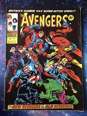 Buy Marvel UK, Avengers, #78, 1975 • 5£