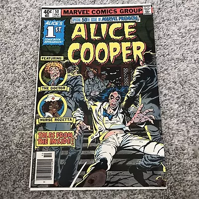 Buy Vtg Alice Cooper Comic 70s Marvel Premiere #50 KEY Comic Bronze Age October 1979 • 27.96£