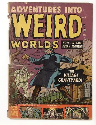 Buy Adventures Into Weird Worlds 4 Low Grade Cover Detached Atlas 1952 • 38.89£