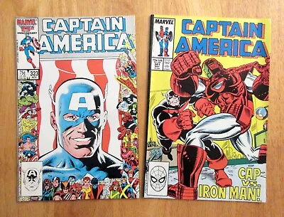 Buy Lot Of *2* CAPTAIN AMERICA: #323 (VF/NM), 341 (FN/VF) **Super Bright & Glossy!** • 22.54£