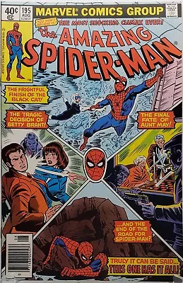 Buy Amazing Spider-man #195 *key* 2nd App. And Origin Of Black Cat  Vf/nm • 116.45£