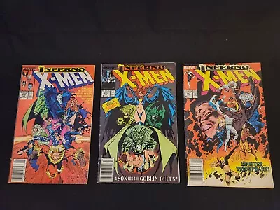 Buy The Uncanny X-Men #240-241, 243 Marvel Comics Newsstand - Goblin Queen Origin • 6.21£