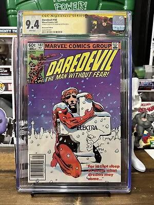 Buy Daredevil 182 Cgc 9.4 Signed & Sketch By Frank Miller Newsstand  • 542.85£