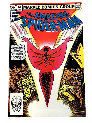 Buy AMAZING SPIDER-MAN KING-SIZE ANNUAL #16 Key: 1sST APP Of The New CAPTAIN MARVEL • 34.94£