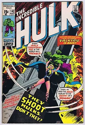 Buy Incredible Hulk #142 FN+ Valkyrie Appearance 1971 Marvel Comics • 58.98£