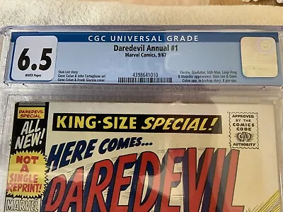 Buy Daredevil Annual #1 - 1967 - Cgc 6.5 - King-size Special • 125£