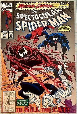 Buy Spectacular Spider-Man #201 NM Sal Buscema Cover 1993 Marvel Maximum Carnage • 7.76£