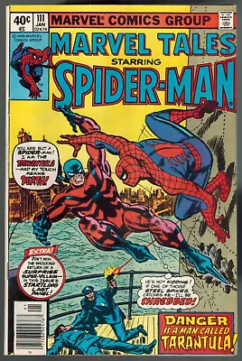 Buy Marvel Tales 111  Tarantula! Punisher! (rep Amazing Spider-Man 134) 1980 Fine • 6.95£