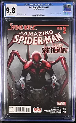 Buy Amazing Spider-Man #10 CGC 9.8 1st App Spider-Punk Hobie Brown 2015 Marvel MCU • 194.14£