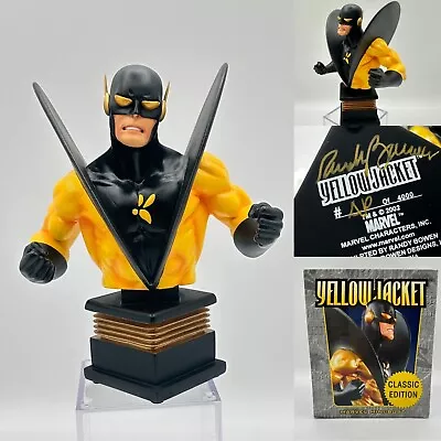 Buy MARVEL BOWEN DESIGNS YellowJacket Mini Bust Classic Edition AP & Signed RB • 101.58£