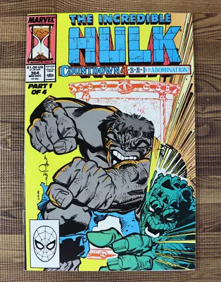 Buy 1989 Marvel Comics The Incredible HULK #364 Countdown 4 Abomination G/FN+ • 2.95£