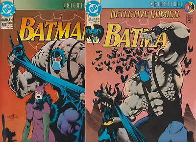 Buy Detective Comics #664 + Batman 498 (1993) Newsstand Knightfall Epic Bane Cover • 11.26£