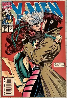 Buy X-Men #24 NM Iconic Gambit Rogue Andy Kubert Cover 1993 Marvel Comics • 15.52£