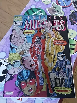 Buy The New Mutants #98 1st App. Deadpool FOIL FACSIMILE MARVEL COMICS 2024 LIEFELD • 17.08£