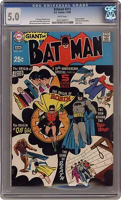 Buy Batman #213 CGC 5.0 1969 0267384013 • 116.49£