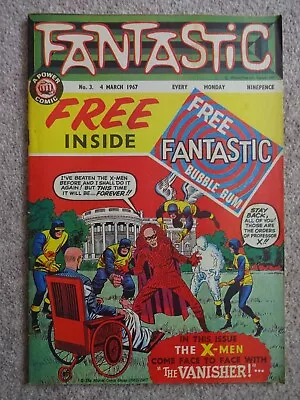 Buy FANTASTIC No. 3 - 1967 UK Power Comic (Marvel) No Free Gift • 40£