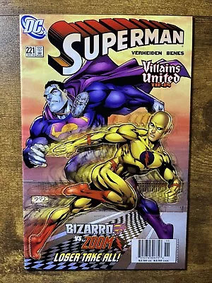 Buy Superman 221 Extremely Rare Newsstand Race Of Bizarro Vs Zoom Dc Comics 2005 • 11.61£