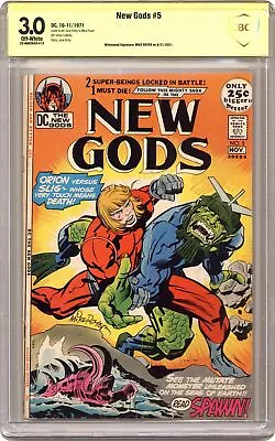 Buy New Gods #5 CBCS 3.0 SS Royer 1971 22-0692A42-413 • 65.24£