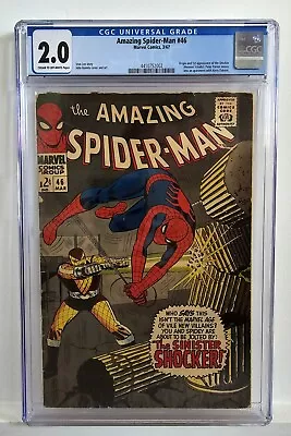 Buy Amazing Spider-Man #46 CGC 2.0 Origin & 1st Appearance Of Shocker • 125£