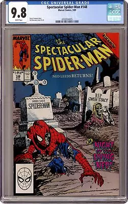 Buy Spectacular Spider-Man Peter Parker #148D CGC 9.8 1989 4350034005 • 139.79£