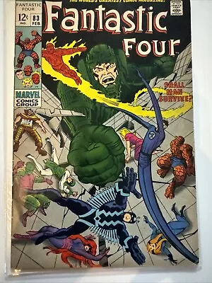 Buy Fantastic Four 83 Marvel COMIC 1969 Stan Lee  Jack Kirby Black Bolt VG+ INHUMANS • 7.76£