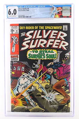 Buy Silver Surfer #9 - Marvel Comics 1969 CGC 6.0 Mephisto Appearance. • 45.82£