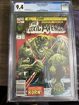 Buy Toxic Avenger #1 CGC 9.4 NM White Pages  1991  Newsstand • 77.66£