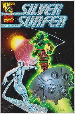 Buy Silver Surfer Wizard #1/2 Foil Variant Coa 1998 Nm+ Marvel Comics • 14.95£