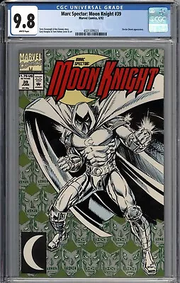Buy Marc Spector: Moon Knight #39 CGC 9.8 NM/MT Doctor Doom Appearance WHITE PAGES • 27.23£
