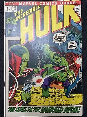 Buy Incredible Hulk #148 MARVEL ( Vol 1 1972) • 13£