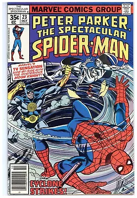 Buy Spectacular Spider-Man  # 23   FINE VERY FINE   Oct. 1978   Moon Knight & Cyclon • 21.78£