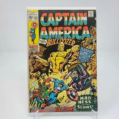 Buy Marvel Comics Captain American #133 Origin Of The Modok January 1970 (VG-) • 8.54£