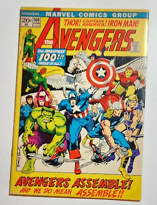 Buy AVENGERS #100 Marvel 1972 All AVENGERS ASSEMBLE Roy Thomas/Barry Windsor Smith • 28.70£