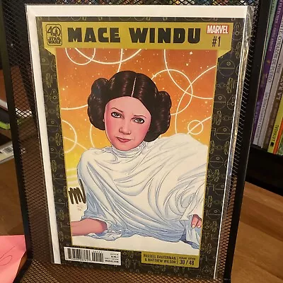 Buy Star Wars Jedi Republic Mace Windu #1 Dauterman SIGNED Matthew Wilson PICTURED • 13.97£