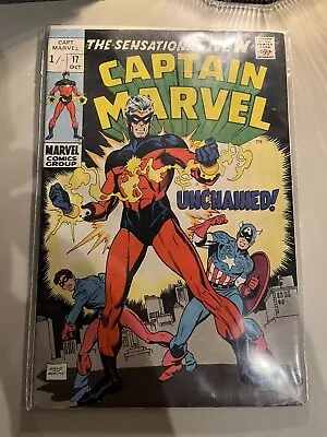 Buy Captain Marvel Vol 1 #17A The Sensational New Captain Marvel Unchained  July1969 • 70£