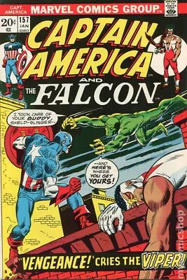 Buy Captain America #157 VG- 3.5 1973 Stock Image Low Grade • 7.46£